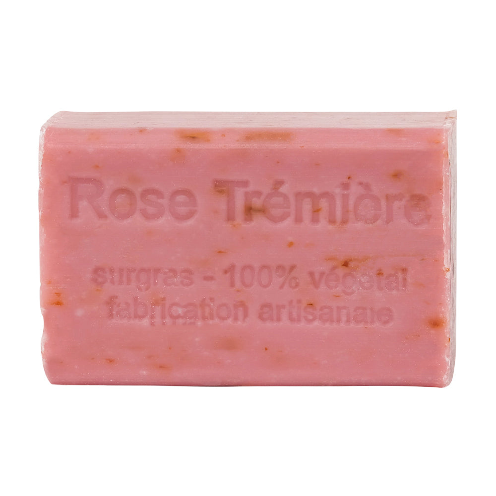 Savon au lait d'ânesse Bio Roses Trémières Exfoliant