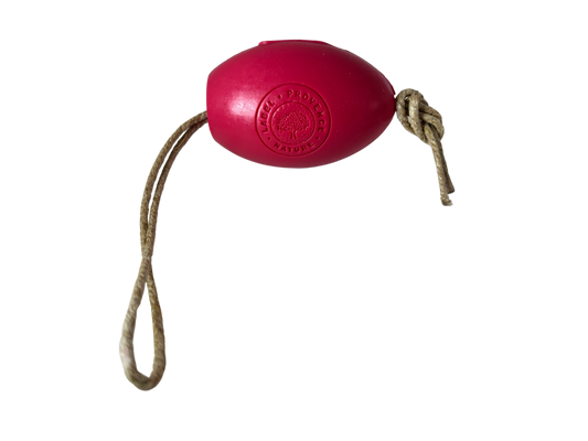 Savon écolier avec corde fraise