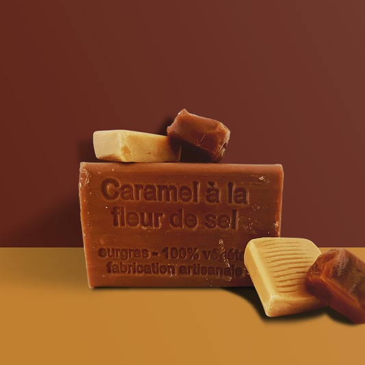 Savon au Lait d'Ânesse Bio Caramel Fleur de Sel