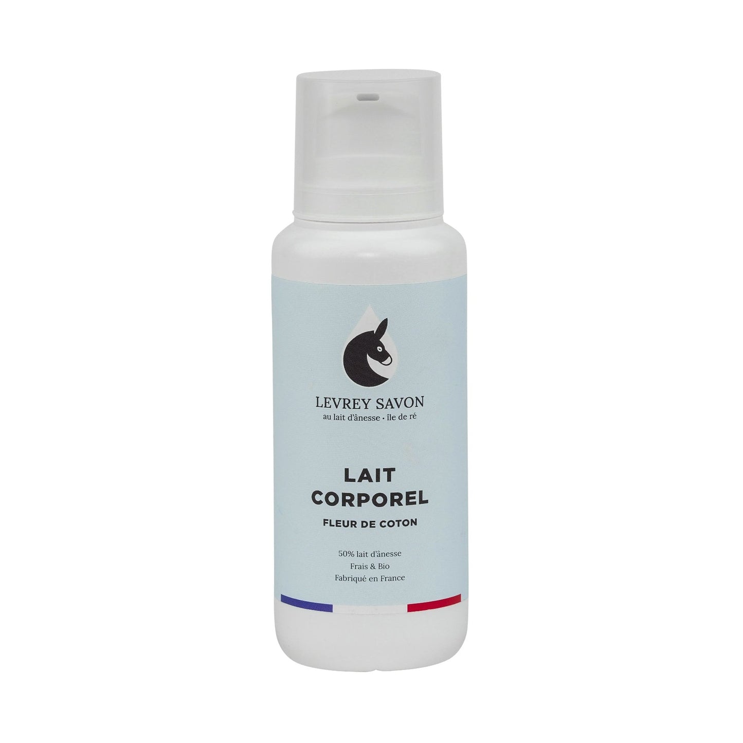 Lait corporel fleur de coton 50% de lait d’ânesse frais et bio